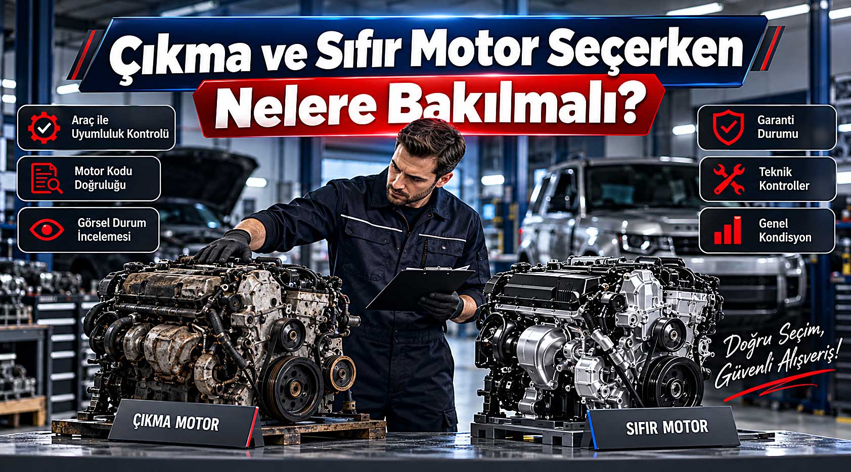 Çıkma ve Sıfır Motor Seçerken Nelere Bakılmalı?